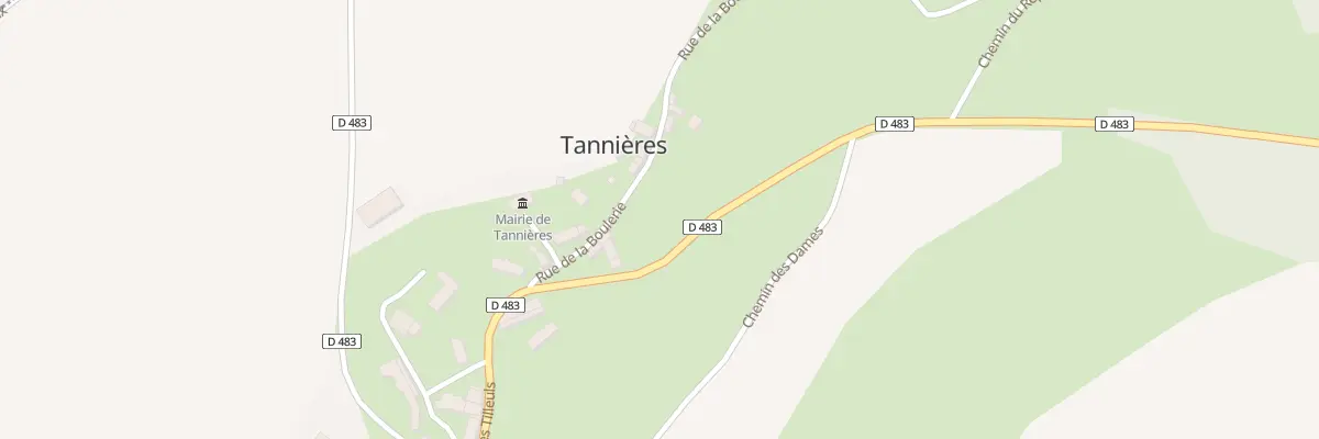 Plan du 1 Rue de la Boulerie à Tannières