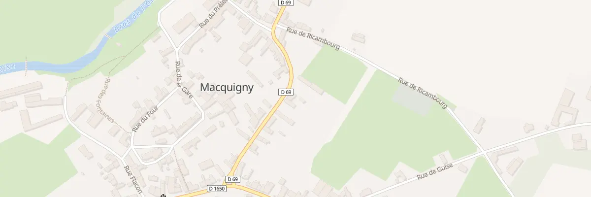 Plan du 55 Rue des Patriotes à Macquigny