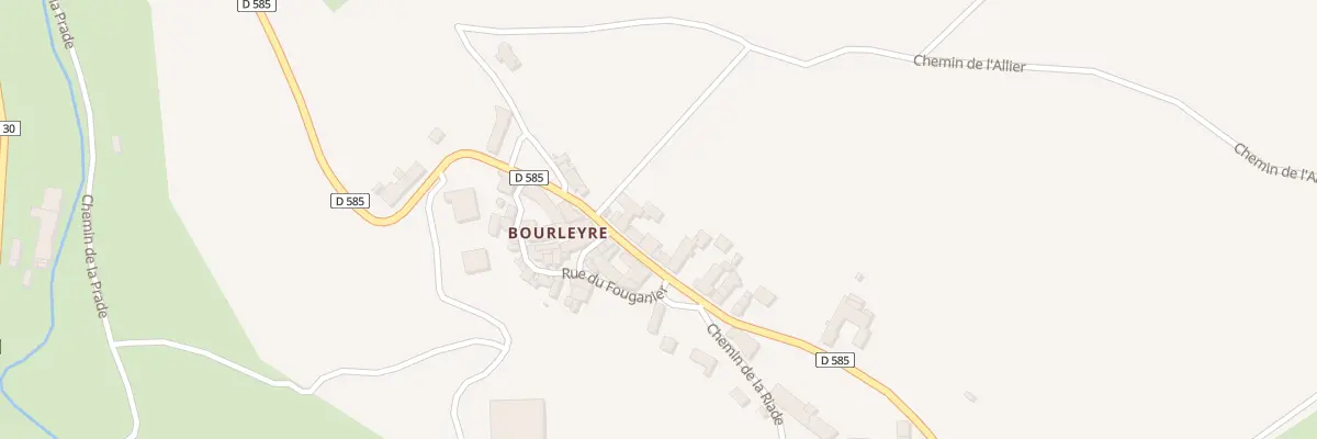 Plan du 5129 Bourleyre à Chanteuges