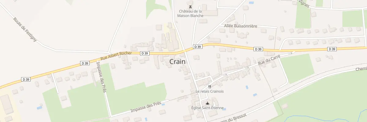 Plan du 1 Rue Albert Rocher à Crain