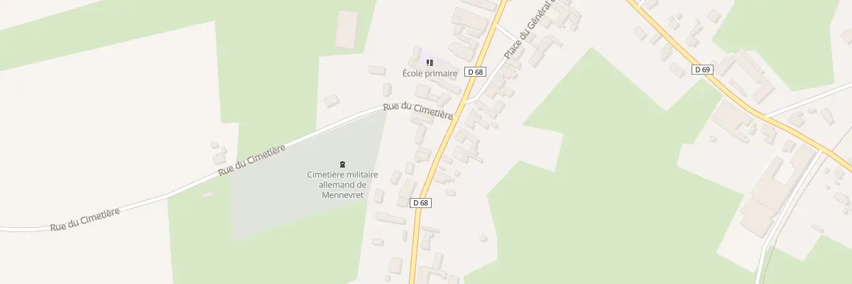 Plan du 2 Rue du Général Houllier à Mennevret