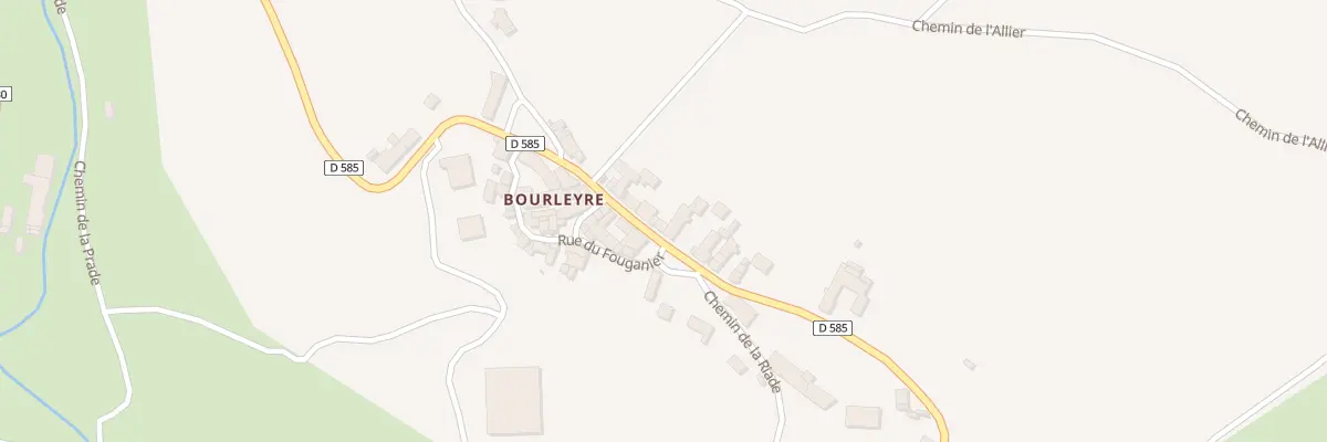 Plan du 17 Rte de Pourcheresse à Chanteuges