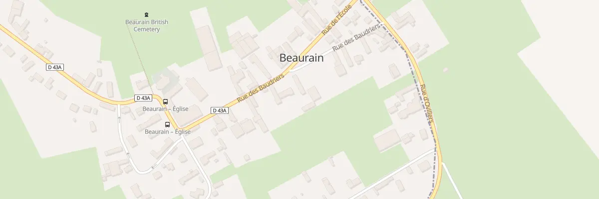 Plan du 12 Rue des Baudriers à Beaurain