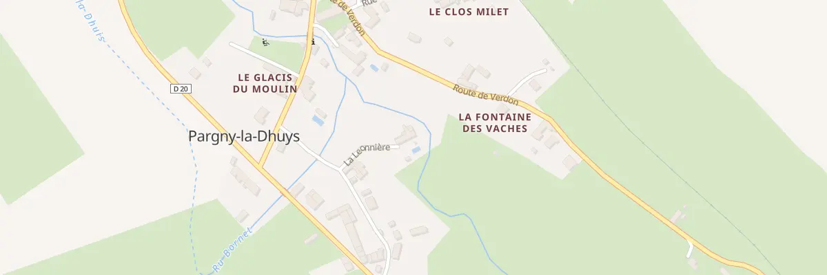 Plan du 2 Rue de la Géonière à Pargny-la-Dhuys