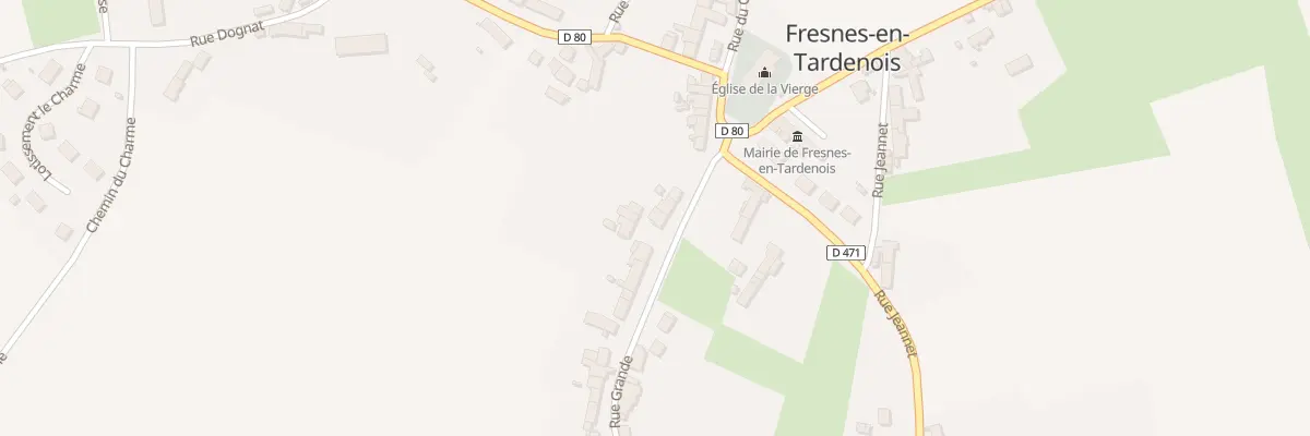 Plan du 14 Rue Grande à Fresnes-en-Tardenois