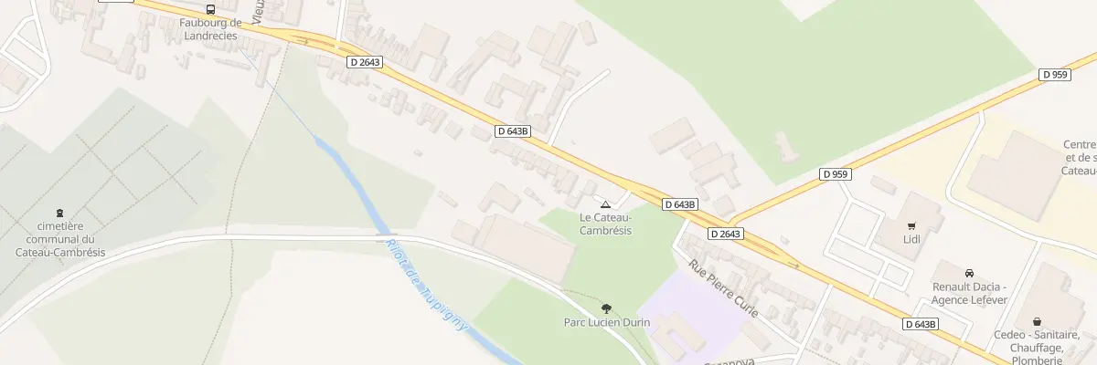 Plan du 38 Av du Mal Leclerc de Hauteclo au Cateau-Cambrésis