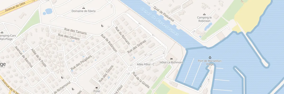 Plan du 4 Rue des Sirènes à Marseillan