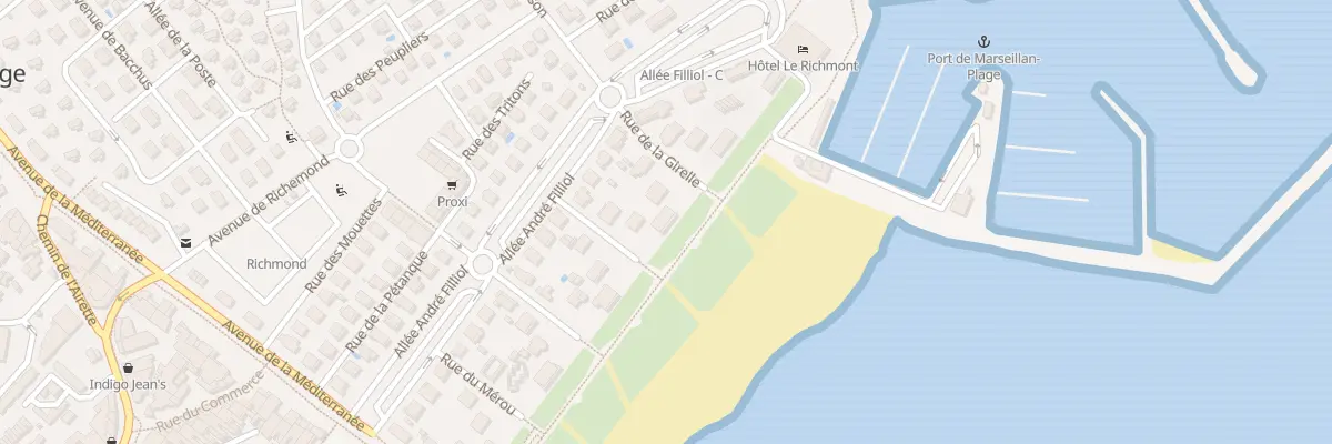 Plan du 8 Rue de la Girelle à Marseillan