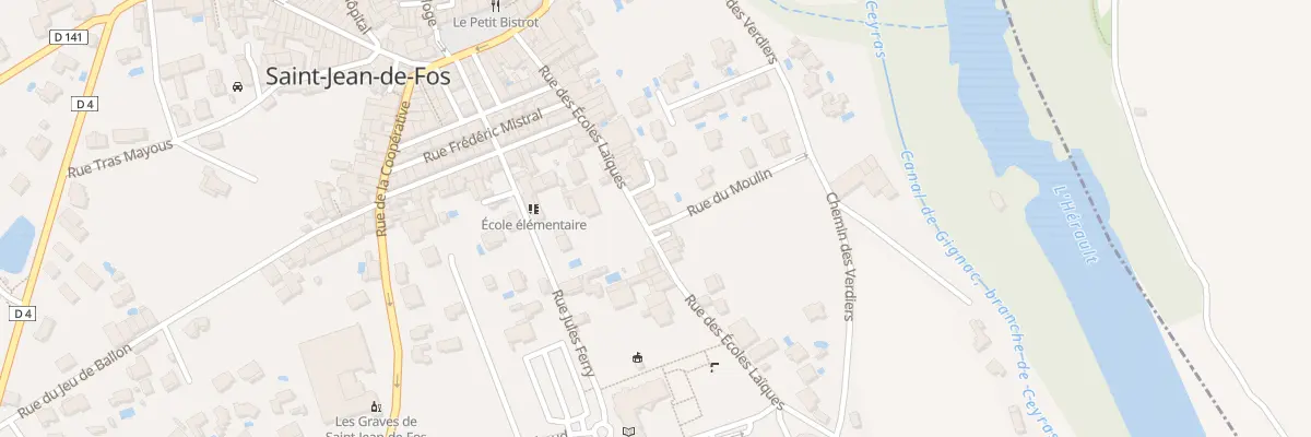 Plan du 43 Rue des Ecoles Laïques à Saint-Jean-de-Fos