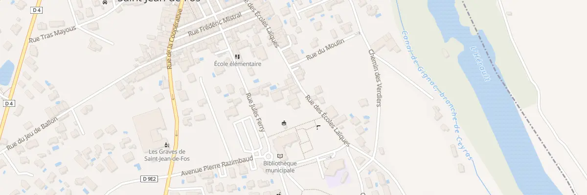Plan du 34 Rue des Ecoles Laïques à Saint-Jean-de-Fos