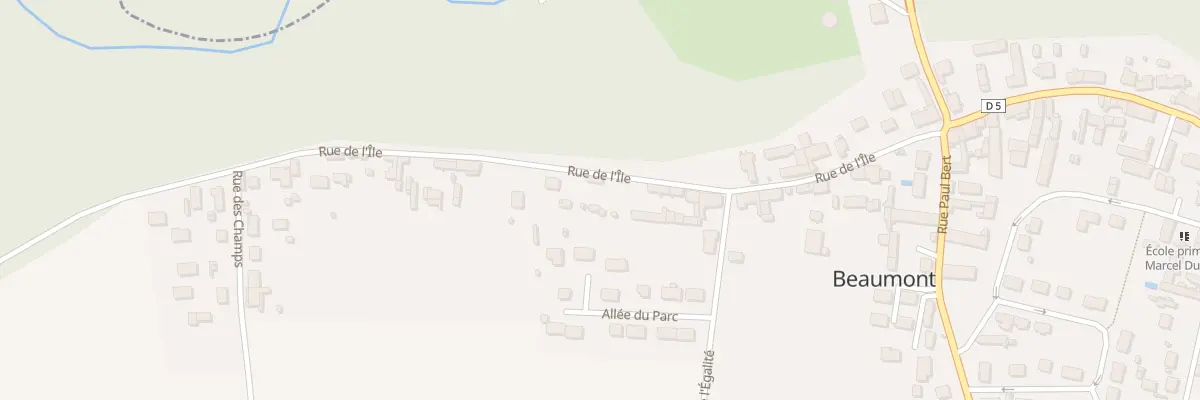 Plan du 23 Rue de l’Ile à Beaumont