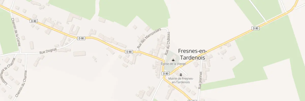 Plan du 1 Rue du Château à Fresnes-en-Tardenois