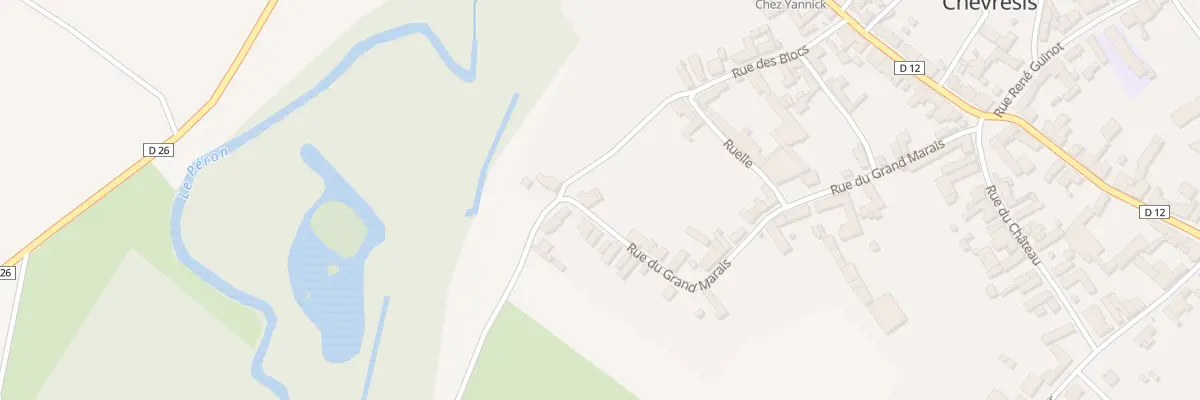 Plan du 25 Rue du Gd Marais à La Ferté-Chevresis