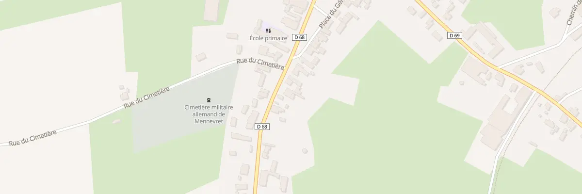 Plan du 1 Rue du Général Houllier à Mennevret