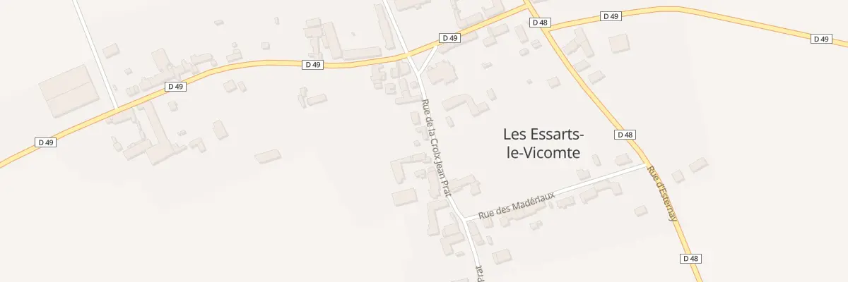 Plan du 10 Rue de la Croix Jean Prat aux Essarts-le-Vicomte