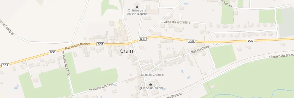 Plan du 2 Rue de la Mairie à Crain