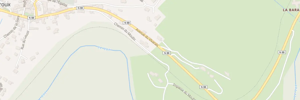 Plan du 5 Che du Moulin à Badaroux