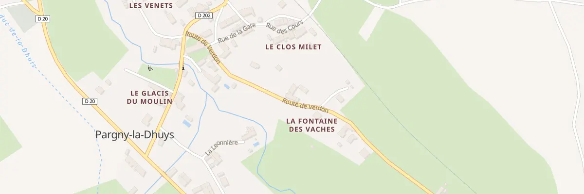 Plan du 6 Rte de Verdon à Pargny-la-Dhuys