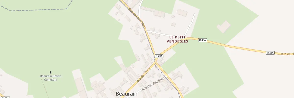 Plan du 1 Rue de Romeries à Beaurain