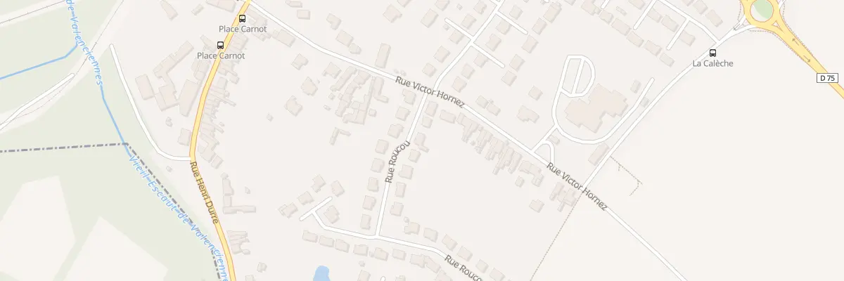 Plan du 38 Rue Roucou à Saint-Saulve