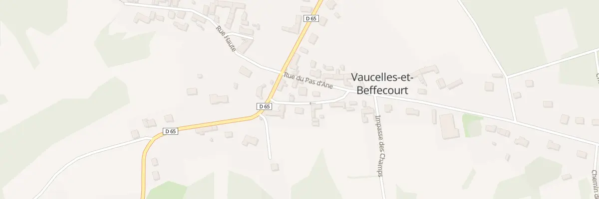 Plan du 2 Rue du Point du Jour à Vaucelles-et-Beffecourt