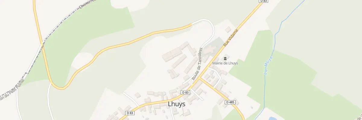 Plan du 1 Rte de Tannières à Lhuys