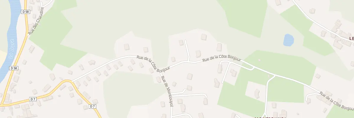 Plan du 15 Rue de la Côte Bonjour à Courpière