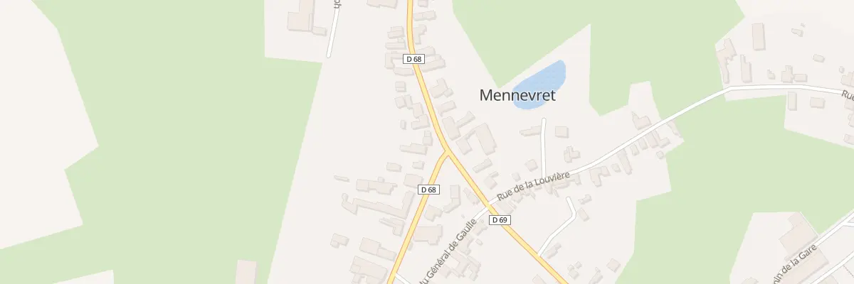 Plan du 2 Pl du Général de Gaulle à Mennevret