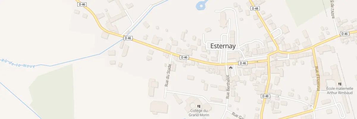 Plan du 25 Rue Pasteur à Esternay