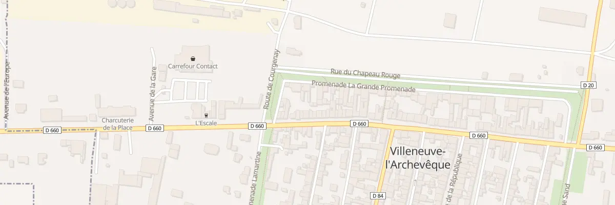 Plan du 90 Rue Bréard à Villeneuve-l’Archevêque