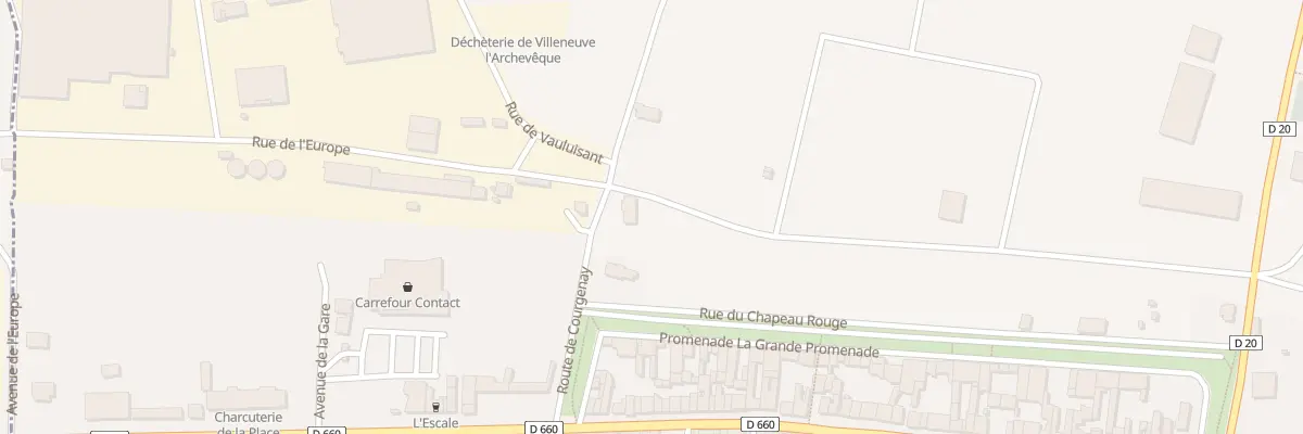 Plan du 4 Rte de Courgenay à Villeneuve-l’Archevêque