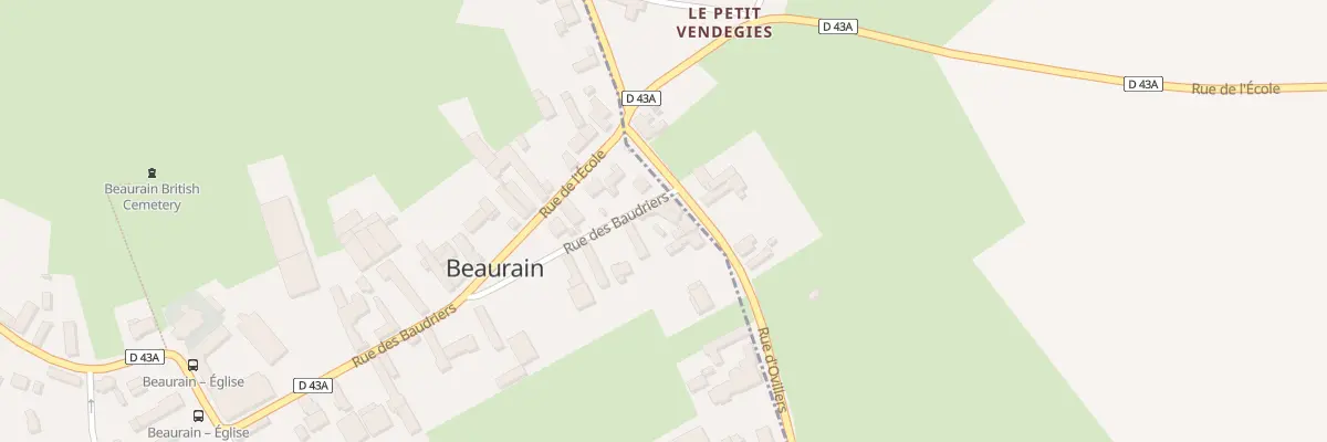 Plan du 20 Rue des Baudriers à Beaurain