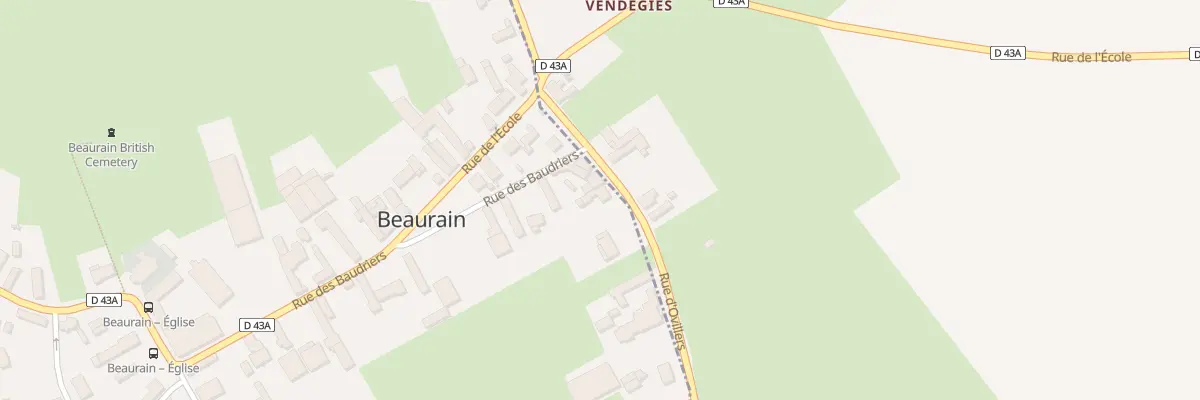 Plan du 2 Rue d’Ovillers à Beaurain