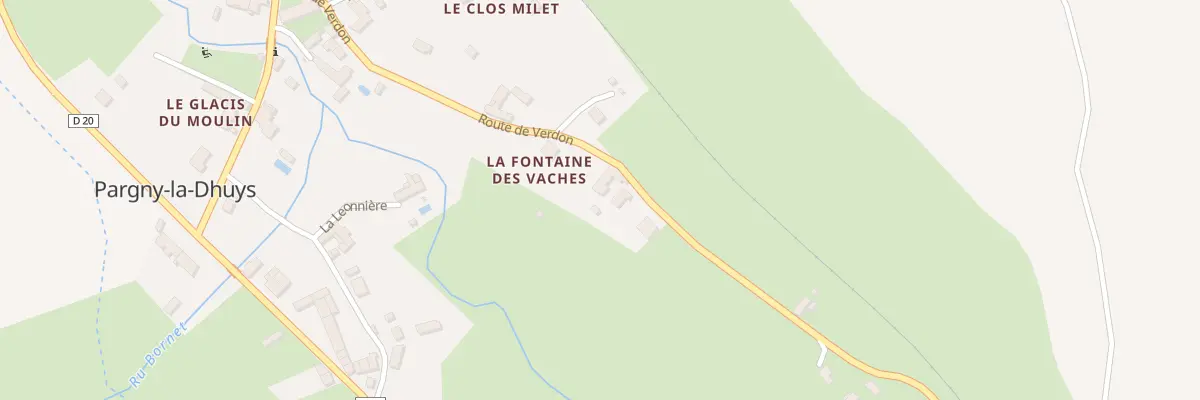 Plan du 5028 Rte de Verdon à Pargny-la-Dhuys