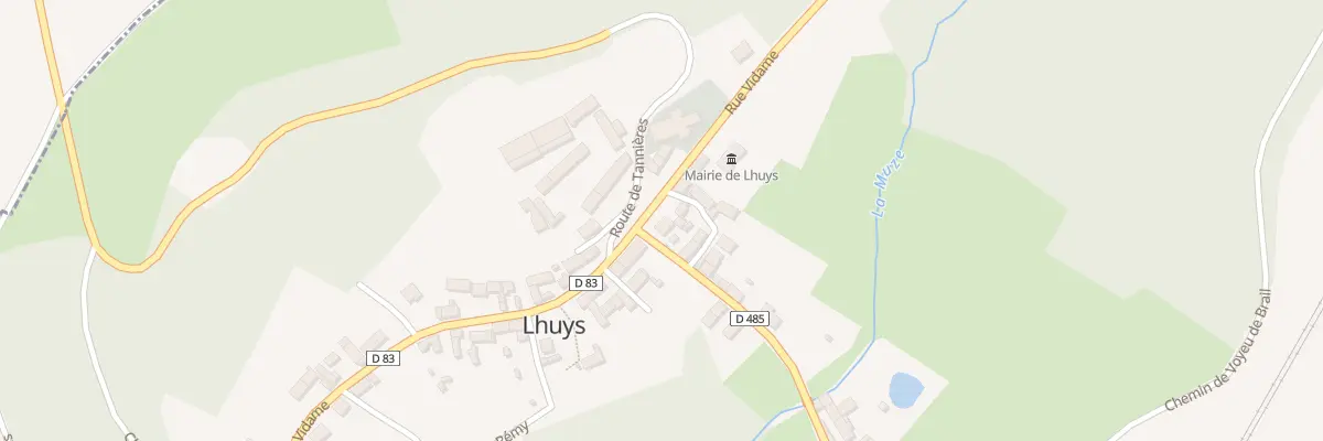 Plan du 1 Rue du Moulin à Lhuys