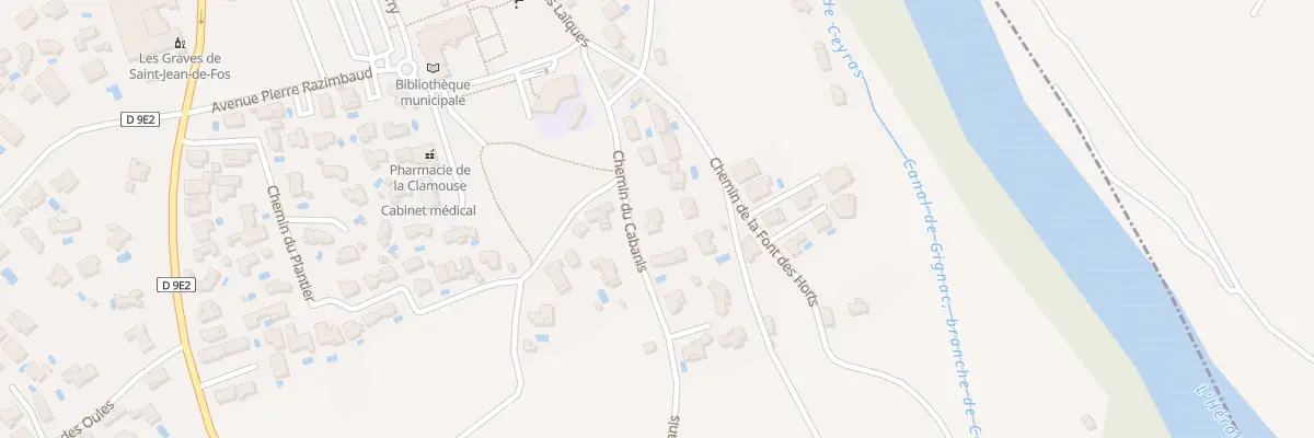 Plan du 93 Che du Cabanis à Saint-Jean-de-Fos