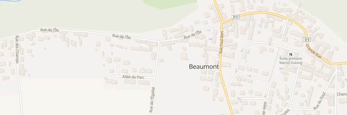 Plan du 13 Rue de l’Ile à Beaumont