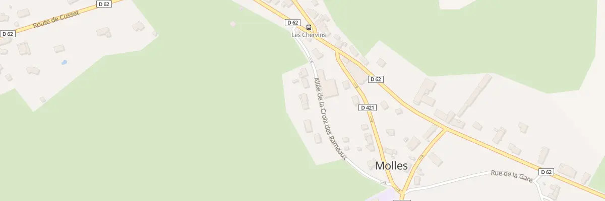 Plan du 11 All de la Croix des Rameaux à Molles