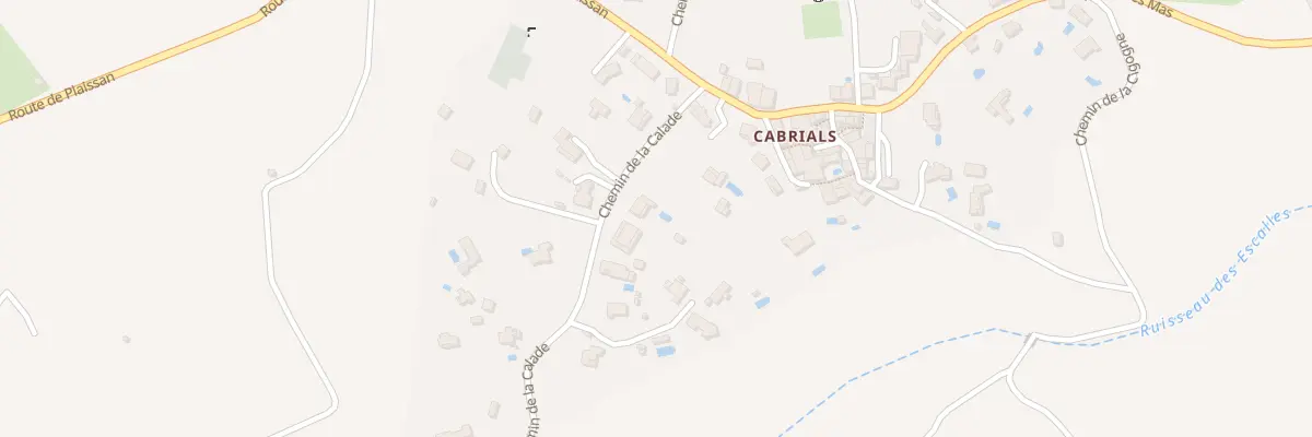 Plan du 6000 Cabrials à Aumelas
