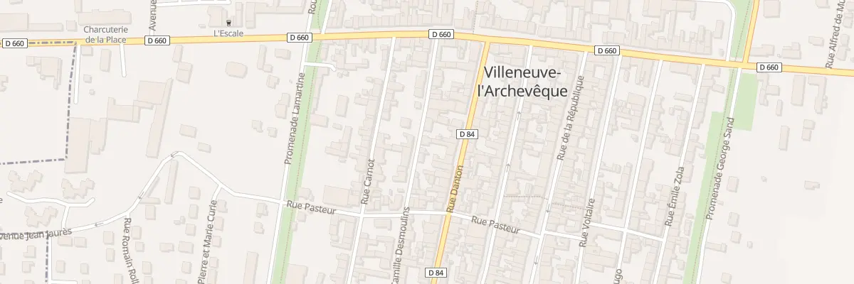 Plan du 26 Rue Camille Desmoulins à Villeneuve-l’Archevêque