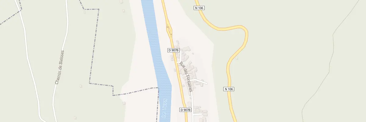 Plan du 3 Rue des Fontaines à Ispagnac