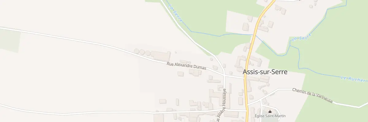 Plan du 6 Rue Alexandre Dumas à Assis-sur-Serre