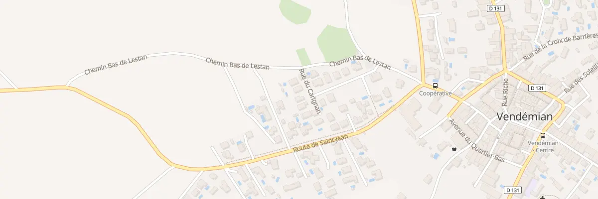 Plan du 3 Rue du Carignan à Vendémian