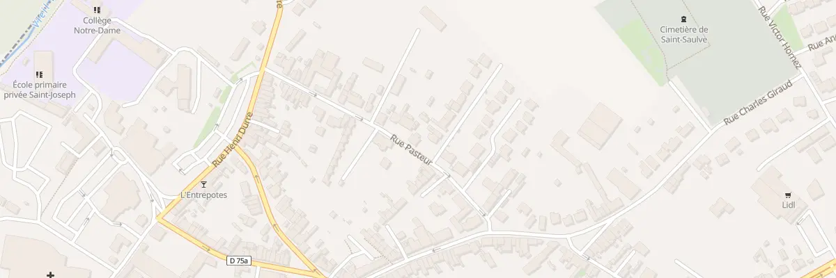 Plan du 33 Rue Pasteur à Saint-Saulve
