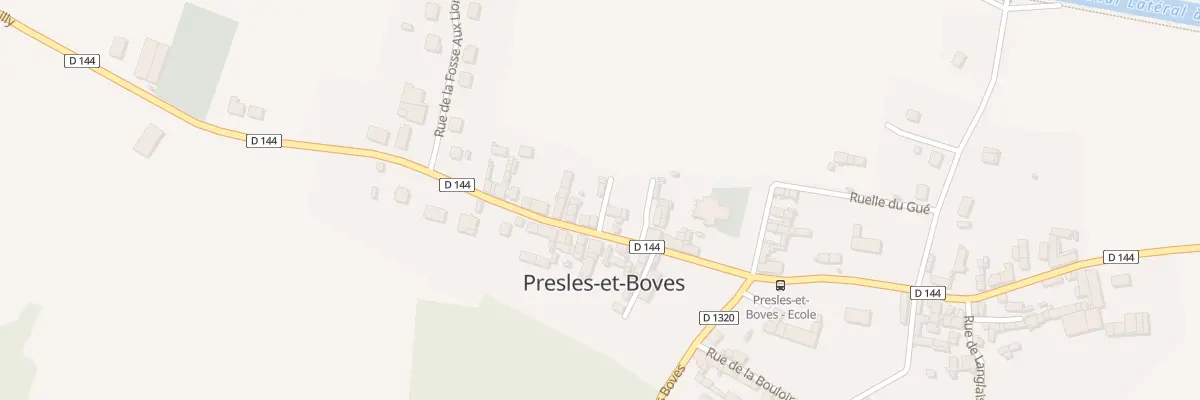 Plan du 1 Rle des Prés à Presles-et-Boves