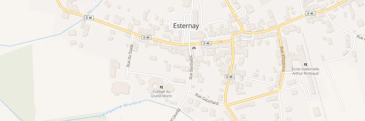 Plan du 3 Rue Pasteur à Esternay