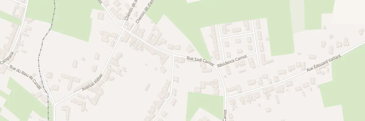 Plan du 1353 Rue Carnot à Vieux-Condé