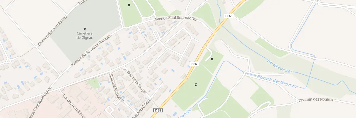 Plan du 6 Rue des Mesanges à Gignac