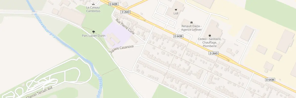 Plan du 1 Rue Albert Schweitzer au Cateau-Cambrésis