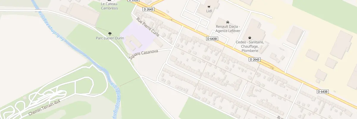 Plan du 3 Rue Albert Schweitzer au Cateau-Cambrésis